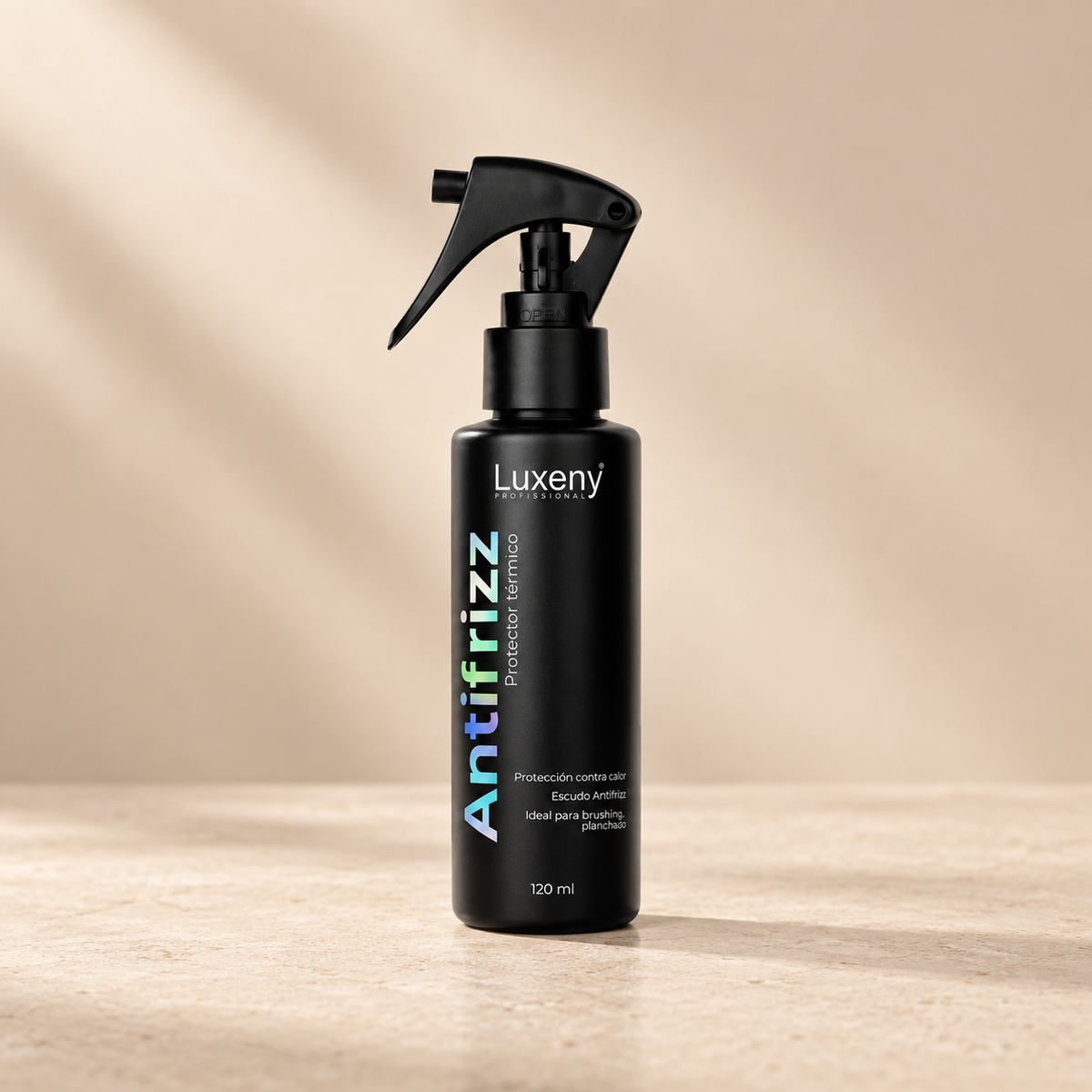 Protector térmico Luxeny antifrizz para secador y plancha 120 ml, envase frontal