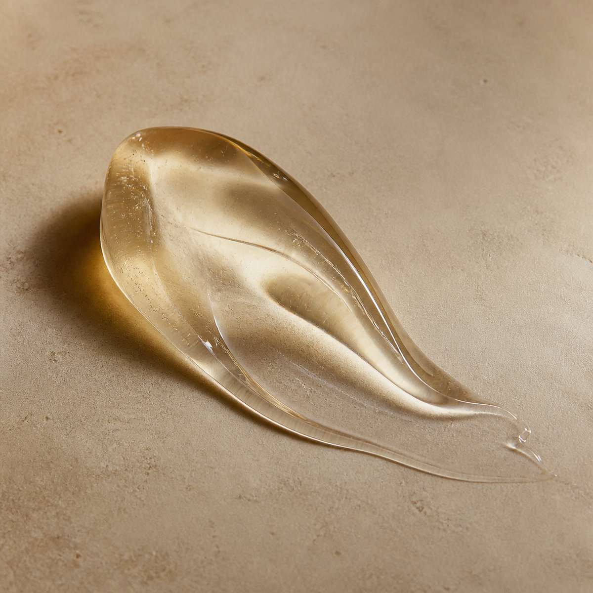 Textura en gel ámbar del Shampoo NaturVital ColourSafe para cabellos castaños 300 ml