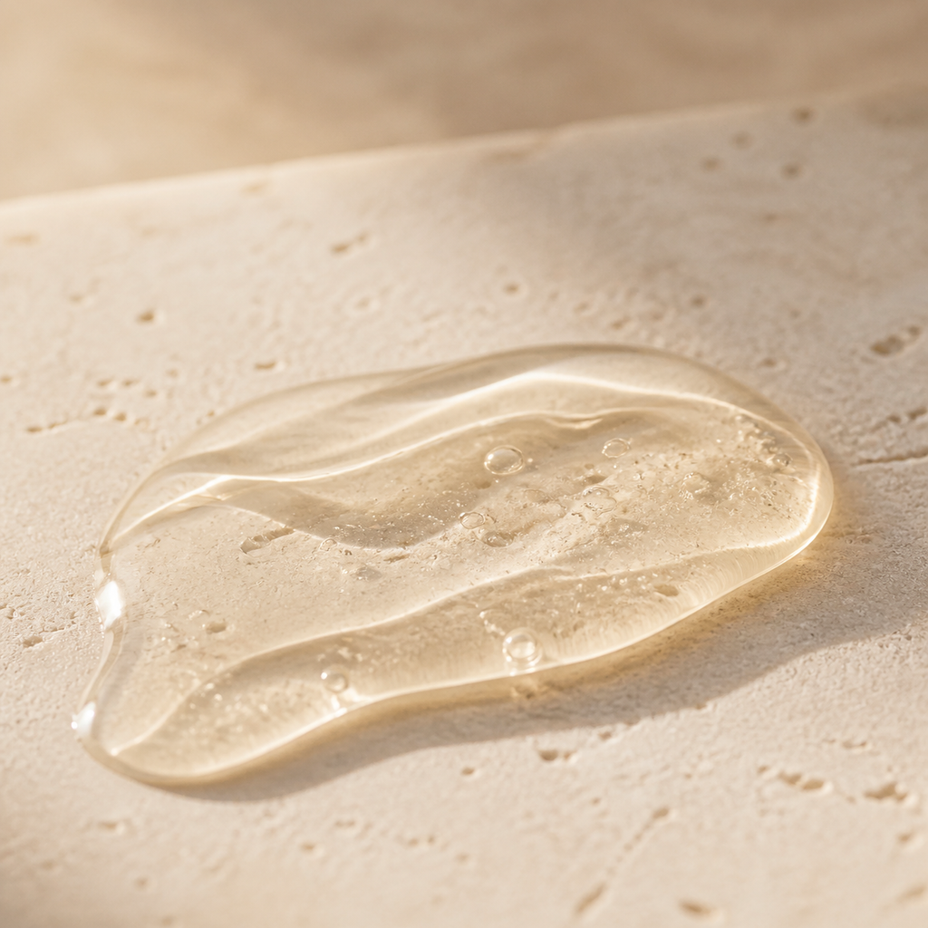 Textura en gel transparente del Shampoo NaturVital ColourSafe para cabellos rubios 300 ml