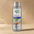 Shampoo matizante NaturVital Silver para canas 300 ml, envase frontal